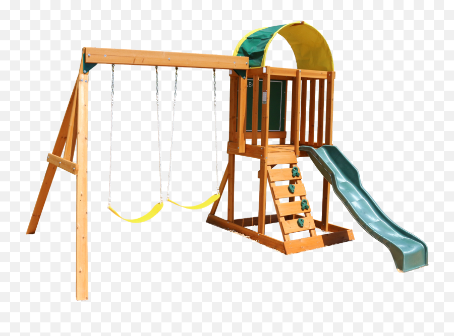 Kids Dealz 092919 - Kidkraft Ainsley Wooden Swing Set Playset Emoji,Rock Climbing Emoji