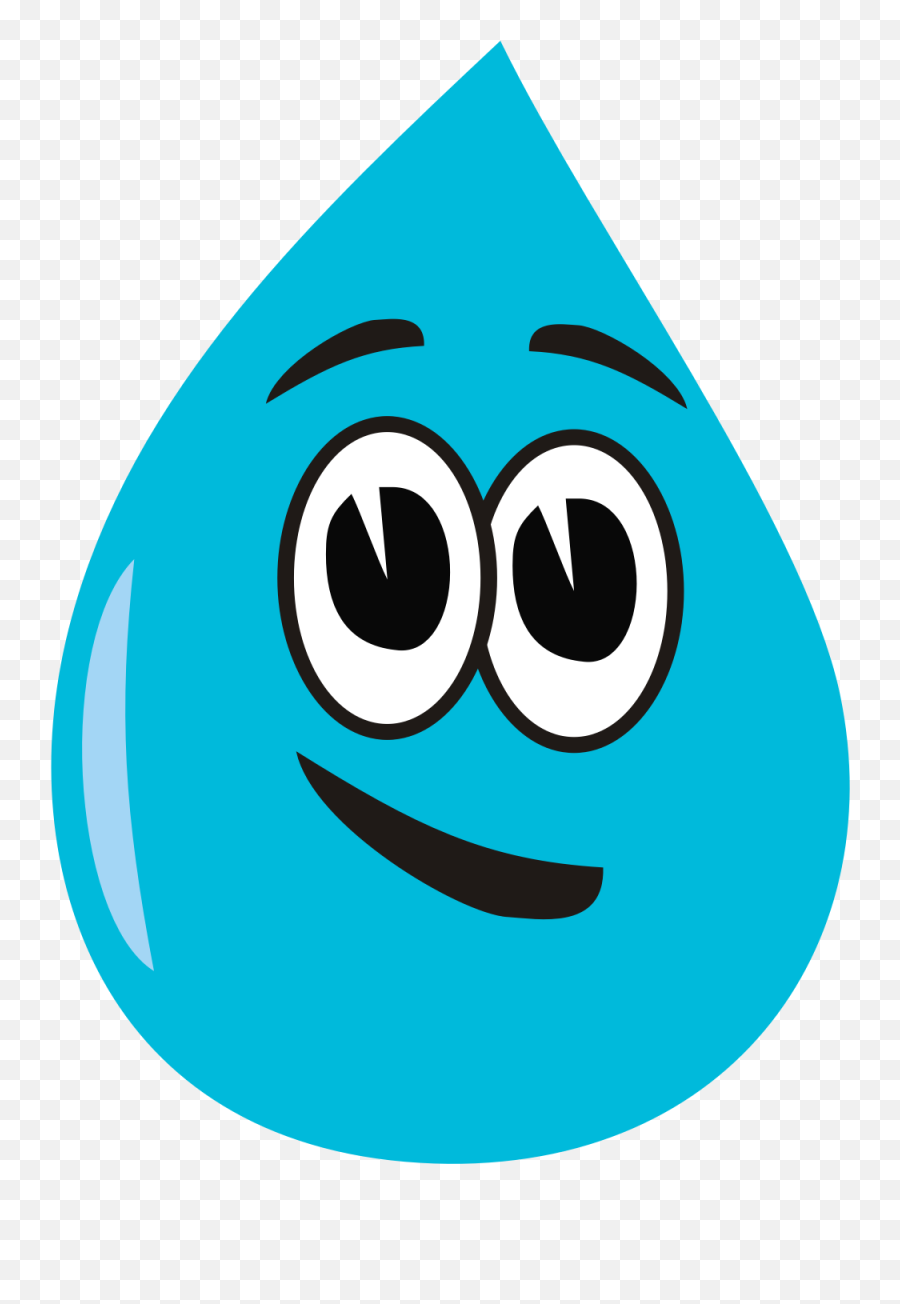 Happy Water Droplet Vector Files Image - Water Drops Clipart Png Emoji,Flower Emoticon