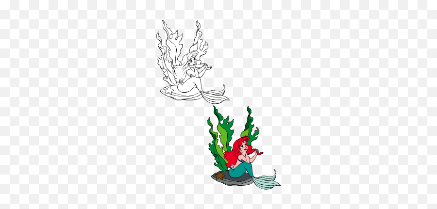 The Little Mermaid - Ariel Vector Logo Free Little Mermaid Free Vector Emoji,Little Mermaid Emoji
