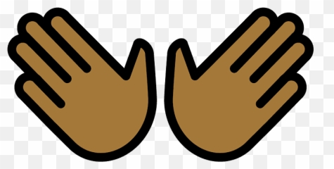 Open Hands Emoji Clipart -