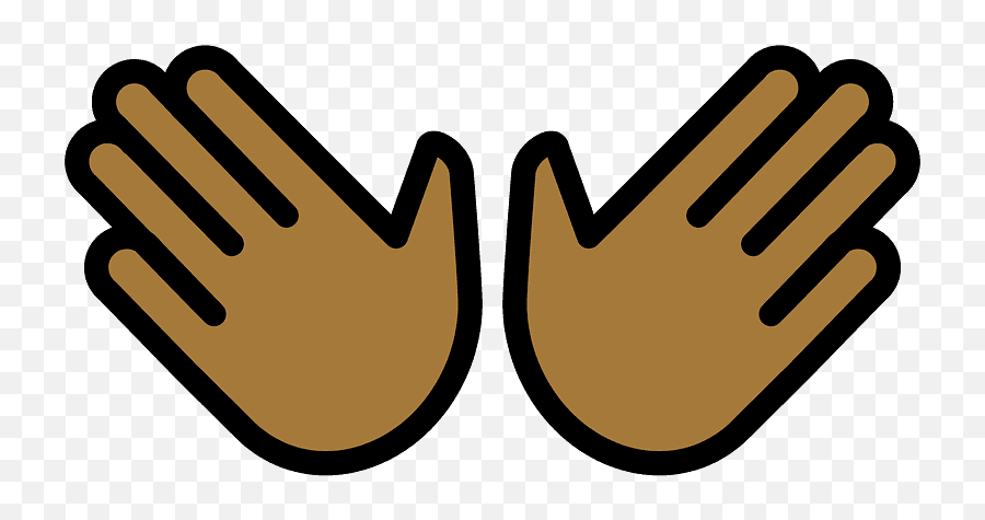 Open Hands Emoji Clipart - Open Hands Emoji,2 Hands Up Emoji