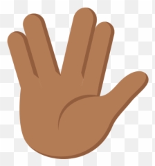 Medium - Vulcan Salute Emoji,Salute Emoji