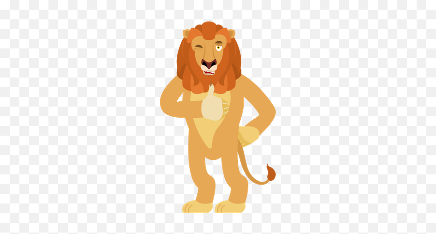 Cartoon Cat Giving Thumbs Up - Photos By Canva Thumbs Up Emoji Animals,Lion Emoji