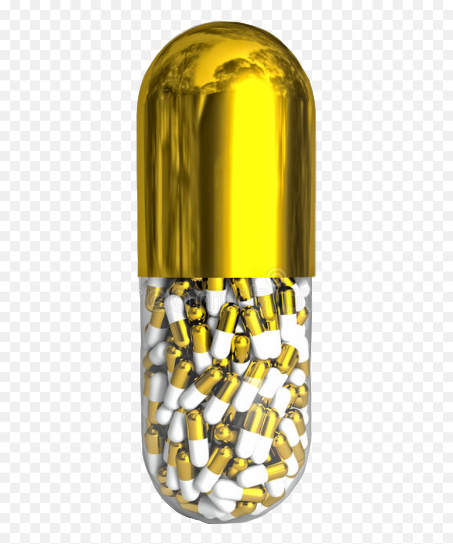 Edit - Golden Pill Emoji,Pill Emoji