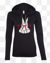 Motheru0027s Day - Adorable Hipster Emoji Bunny Rabbit Women Cold Never Bothered Me Anyway Hockey Mom