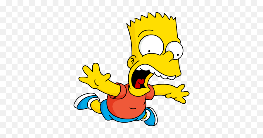 Bart Bartsimson Simpsons Disney Sticker - Bart Simpson Psd Emoji,Freaked Out Emoji