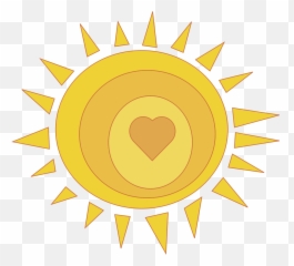 Sunshine Sun Clip Art At Vector Clip Art Free 2 - Heart Sun Clipart Png Emoji,Sun Emoji Text