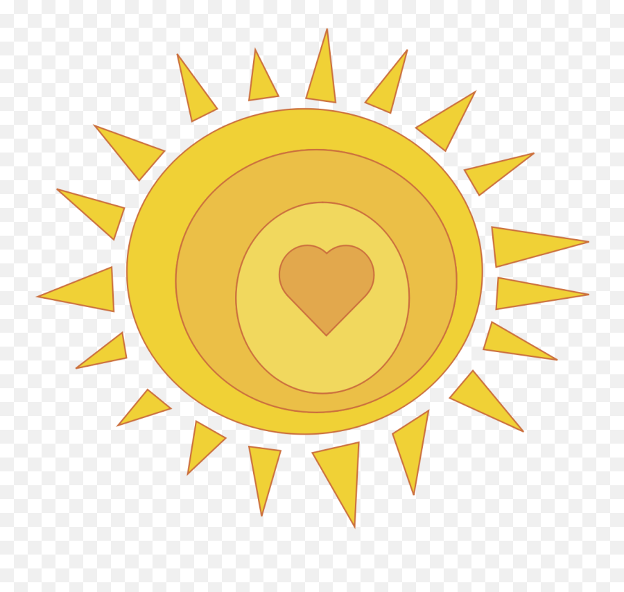Sunshine Sun Clip Art At Vector Clip Art Free 2 - Heart Sun Clipart Png Emoji,Sun Emoji Text