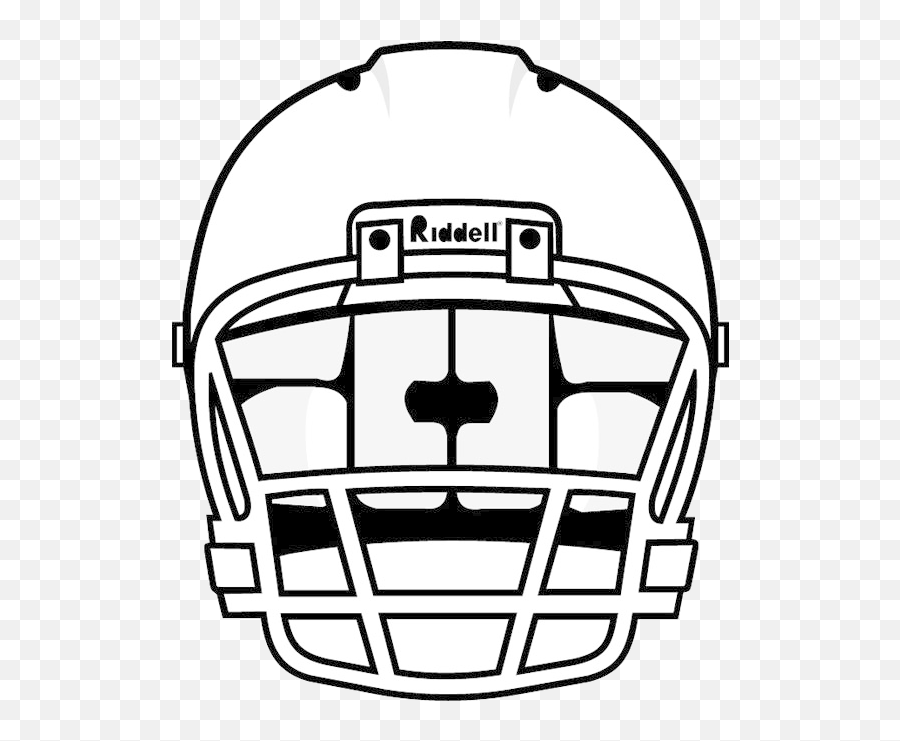 Football Helmet Outline Png U0026 Free Football Helmet Outline - Front View Football Helmet Drawing Emoji,Football Helmet Emoji