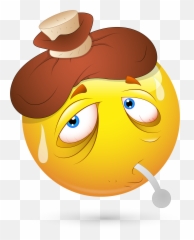 About Colds Flus And Viruses - Funny Sick Emoji