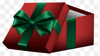 Red Gift Box Png Clipart - Christmas Boxes And Green Emoji