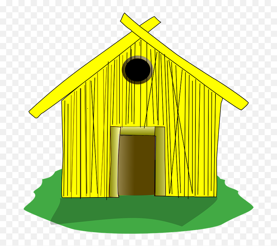 Free Hut House Illustrations - House Of Straw Clipart Emoji,Ladder Emoji