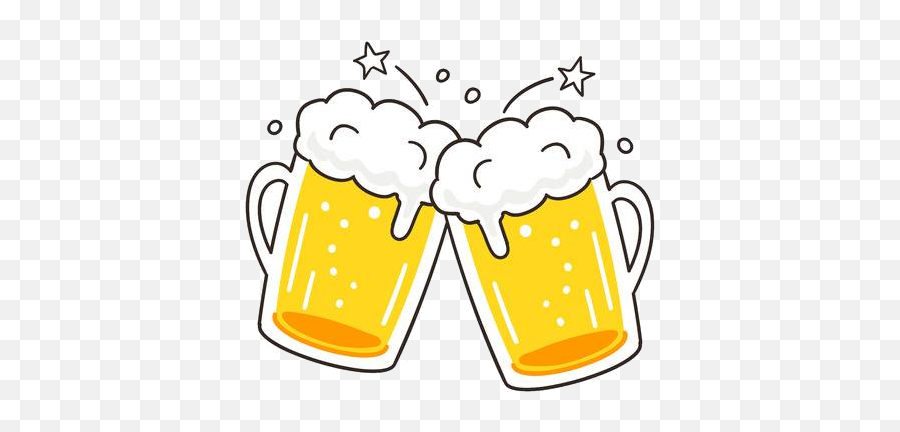 Cheers And Beers Transparent Background - Beer Clipart Emoji,Oktoberfest Emojis