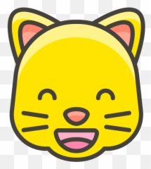 Download Grinning Cat Face With Smiling Eyes Emoji - Emoji Cat Face Transparent Png,Grinning Emoji