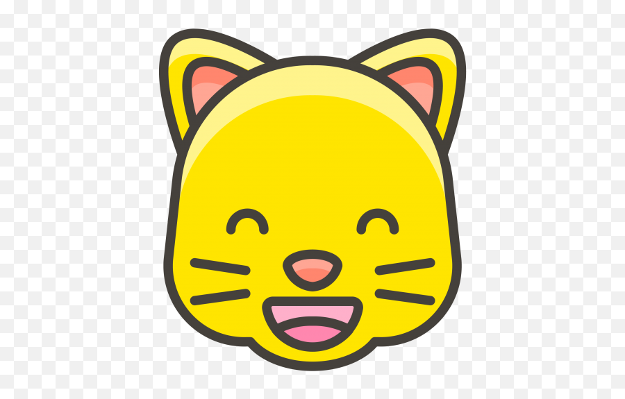 Download Grinning Cat Face With Smiling Eyes Emoji - Emoji Cat Face Transparent Png,Grinning Emoji
