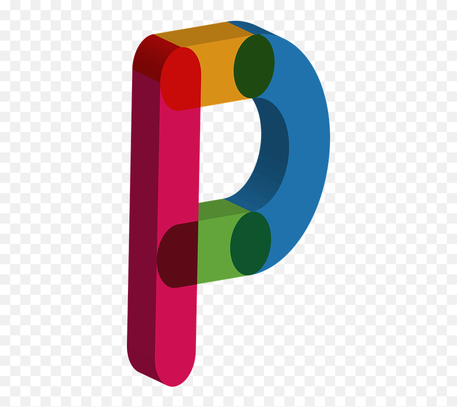 Alphabet 3d Albhabet Letters - Letter P With Transparent Background Emoji,Space Needle Emoji