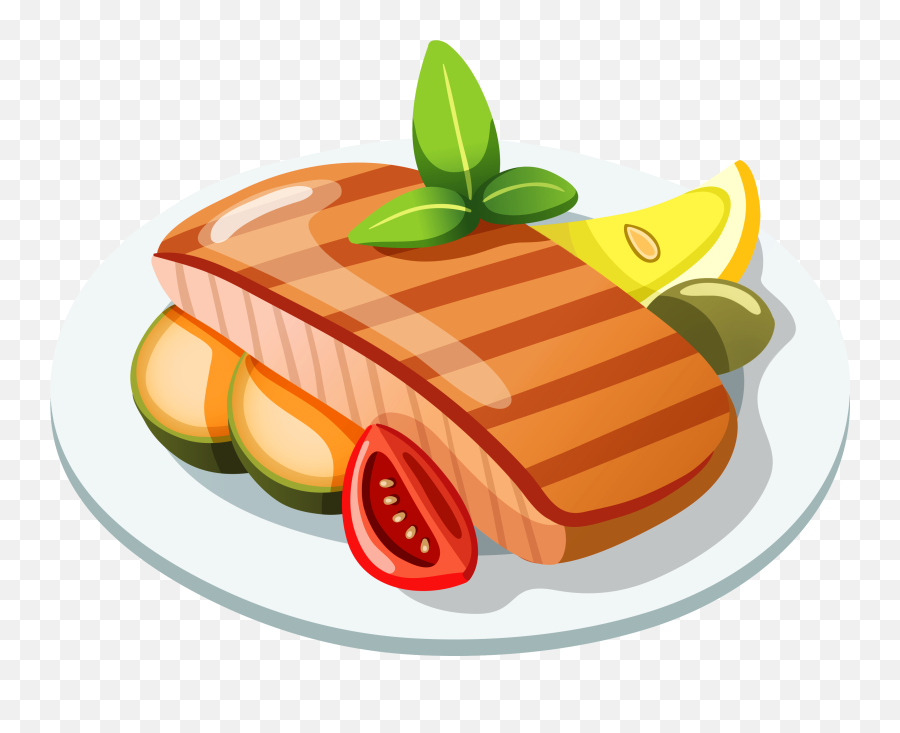 Dish Clipart Roast Fish Dish Roast Fish Transparent Free - Food Png Clipart Emoji,Ramen Emoji