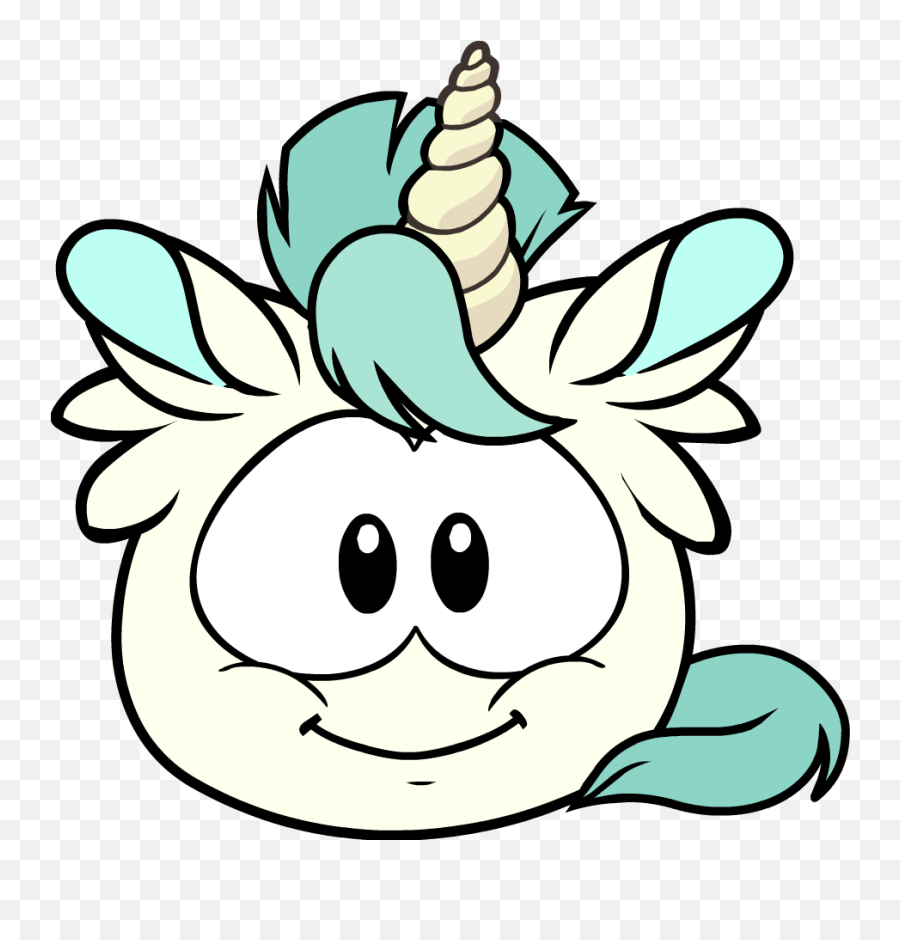 Unicorn Puffle - Club Penguin Puffles Unicorn Emoji,Medieval Emoji