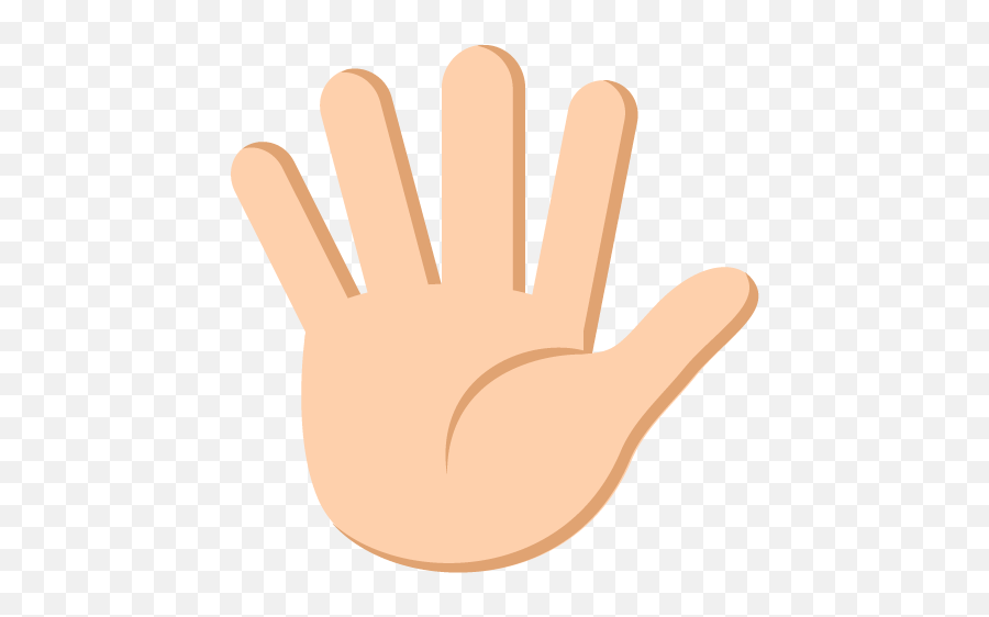 Raised Hand With Fingers Splayed Medium - Sign Emoji,2 Fingers Emoji