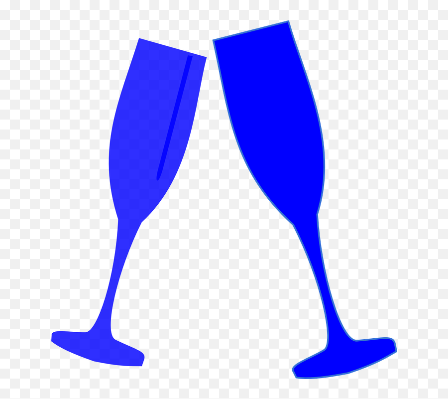 Free Champagne Wine Vectors - Blue Champagne Glass Clipart Emoji,Alcohol Emoji