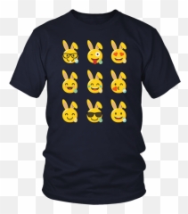 Download Cute And Funny Easter Bunny Emoji Tee 2018 Easter - Larry Bernandez T Shirt,Easter Bunny Emoji