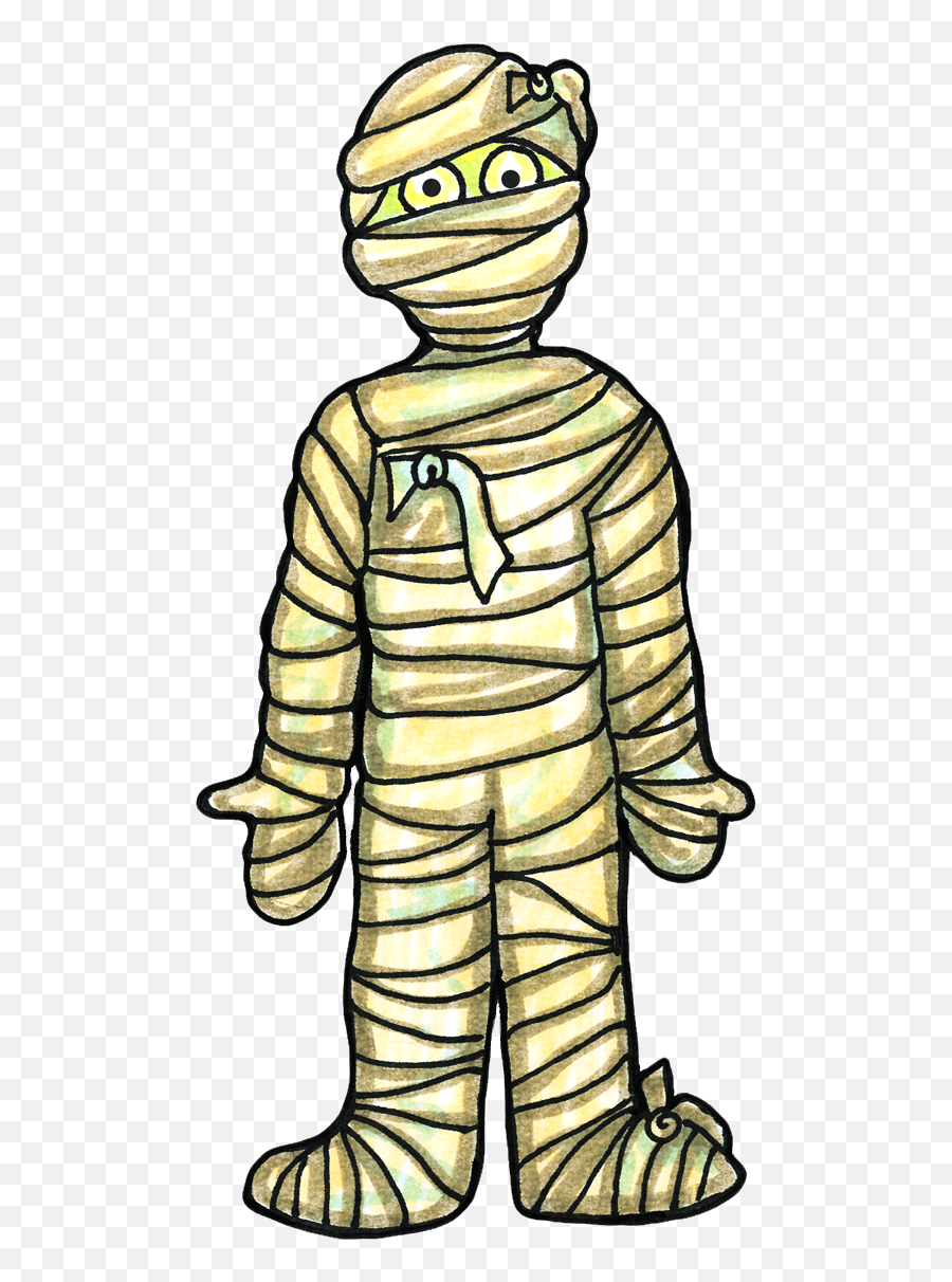 Halloween Mummy Clipart 6 - Ancient Egypt Cartoon Mummy Emoji,Mommy Emoji