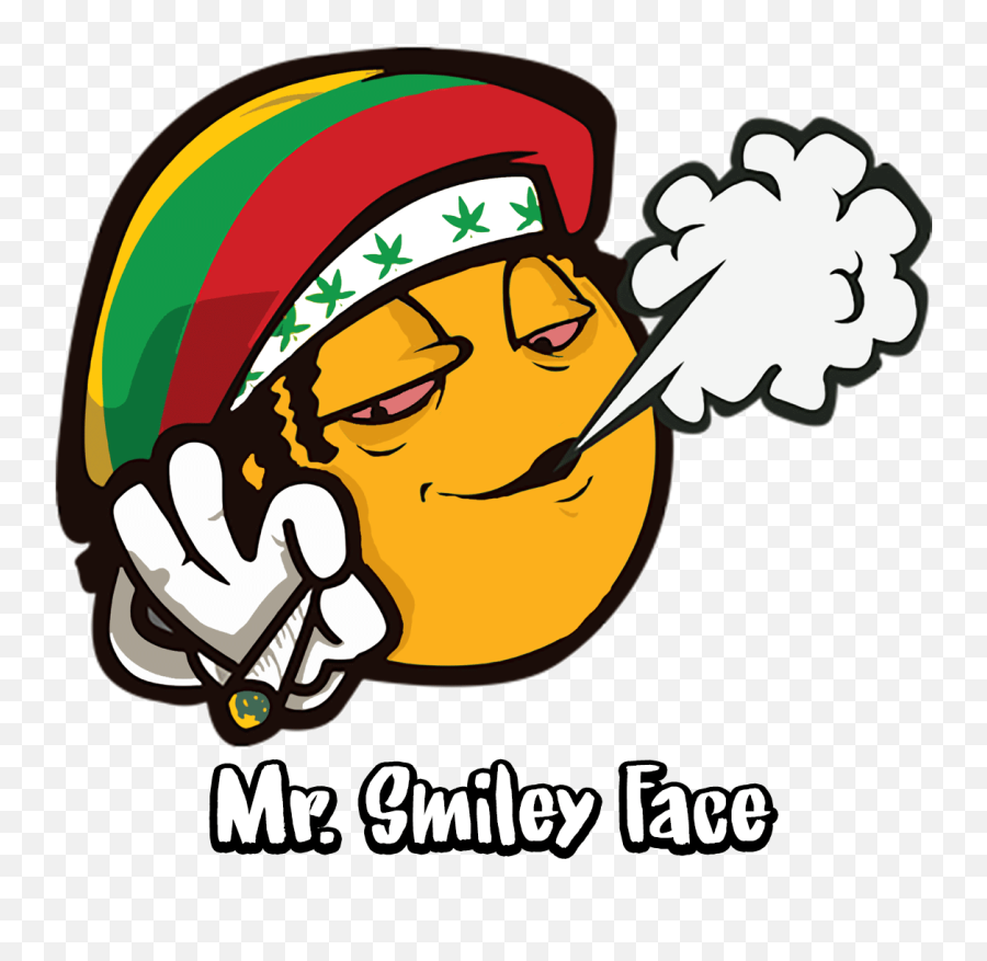 Mr Smiley Face - Smiley Cannabis Emoji,Weed Emojis