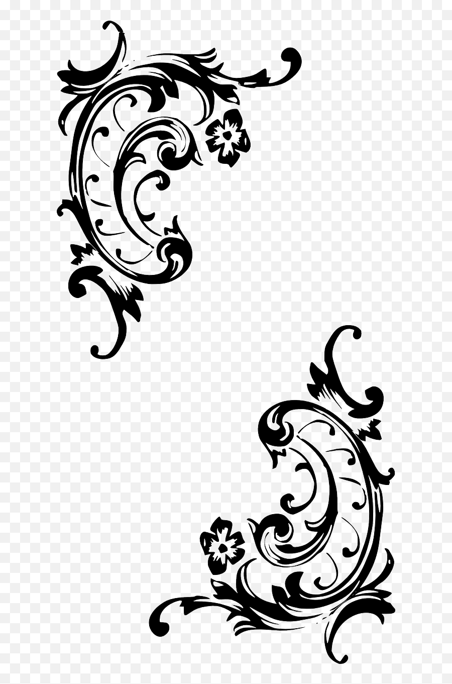 Baroque Pattern Style Flourish Corner - Baroque Pattern Emoji,Emoji Keyboard Wedding