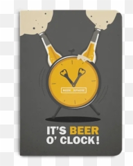 Dailyobjects Beer Oclock Froth A5 - Black Cat Emoji