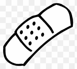 Bandaid band clipart kid 2 - Clipartix Black And White Emoji