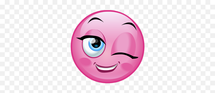 Pink Emojis To Pink Up Your Day Thinkingpinkx2 - Pink Winking Emoji Transparent,Emoji Winking