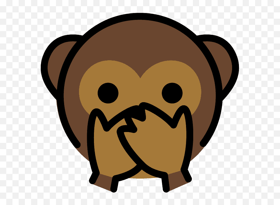 Speak - Monito Con Los Ojos Tapados Emoji,Monkey Emoji