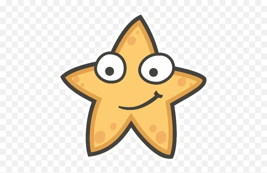 Starmoji Whatsapp Stickers - Happy Emoji,Starfish Emoji