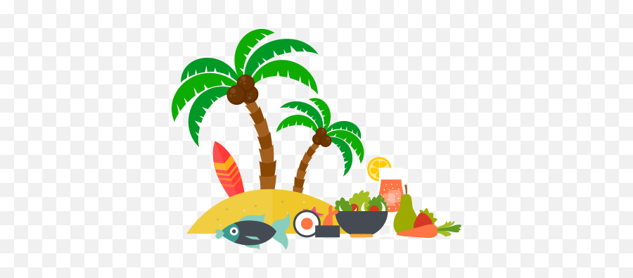 Hawaiian - Palm Tree Hawaii Png Full Size Png Download Clip Art Hawaiian Islands Emoji,Hawaiian Emoji