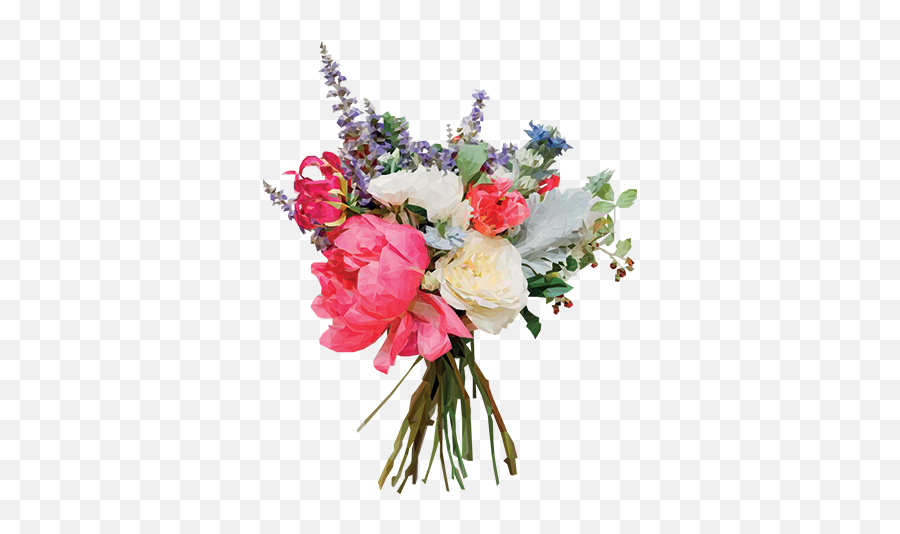 Geometrical Flower Bouquet Wedding - Bright Summer Wedding Bouquet Emoji,Flower Bouquet Emoji