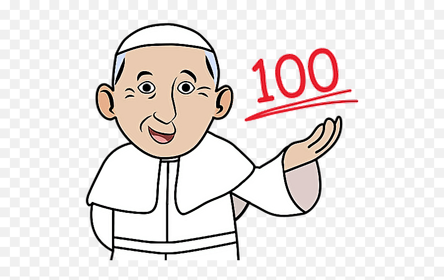 Papa Catholic Emoji Sticker - Pope Emoji,Catholic Emoji