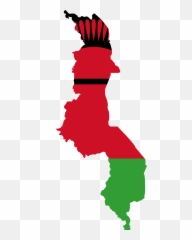 Malawi Flag Map Clipart - Of Vector Emoji