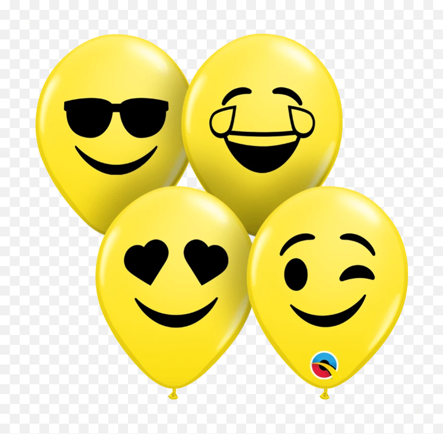 5 - Emoji Faces On Balloons,Chinese Emoticon