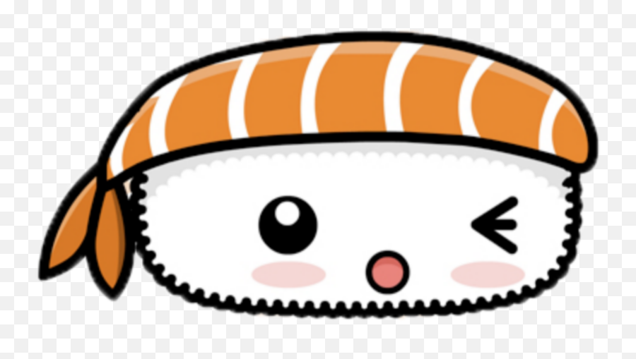 Kawaii Fish Pirate Face Eyes Sticker By Kawaii - Transparent Background Kawaii Sushi Png Emoji,Pirate Emoji Text
