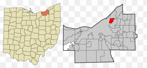 Cuyahoga County Ohio Incorporated - University Heights Location On Ohio Emoji,Emoji Level 42