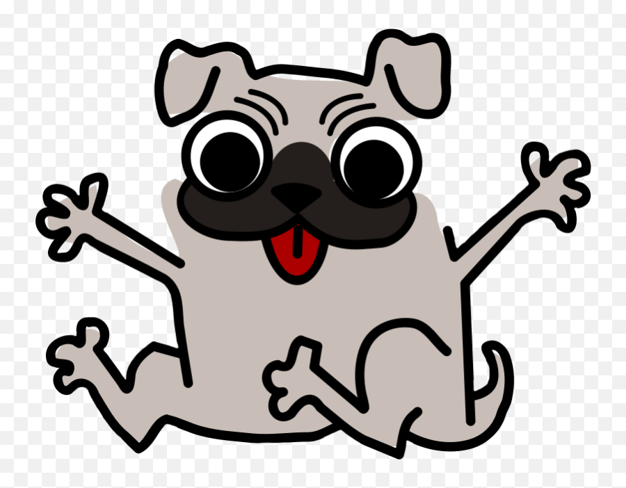 Happy Monday Dogs Clipart Kid 2 - Funny Dog Clip Art Emoji,Happy Monday Emoji