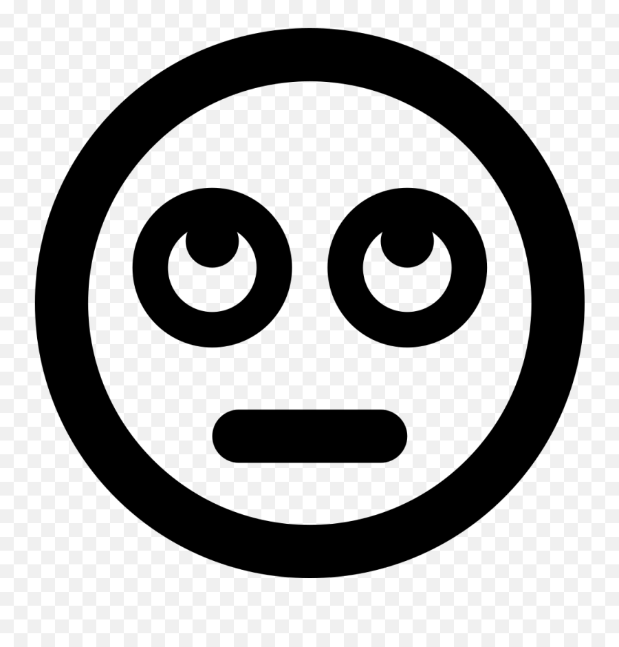 Font Awesome 5 Regular Meh - Number 8 In Circle Emoji,Meh Emoticon