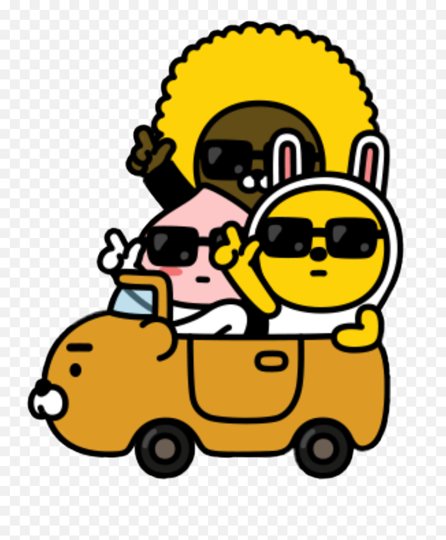 Korea Kakaotalk Character - Transparent Kakao Friends Emoji,Emoji Character Sheet Mask