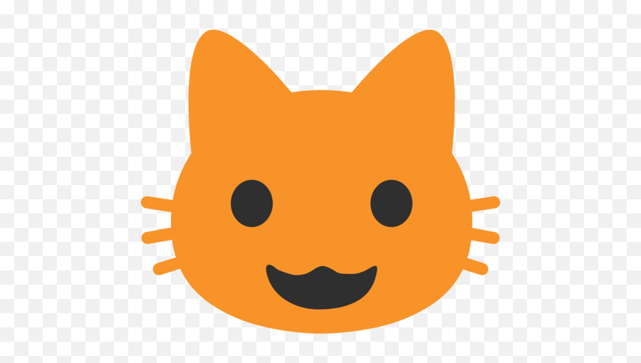 Grinning Cat Emoji - Android Cat Emoji,Cat Emoji Android