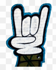 Graffiti Hand Signals Isolated - Png Emoji