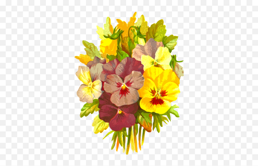 Painted Flowers Vector Image - Flower Emoji,Hawaiian Flower Emoji