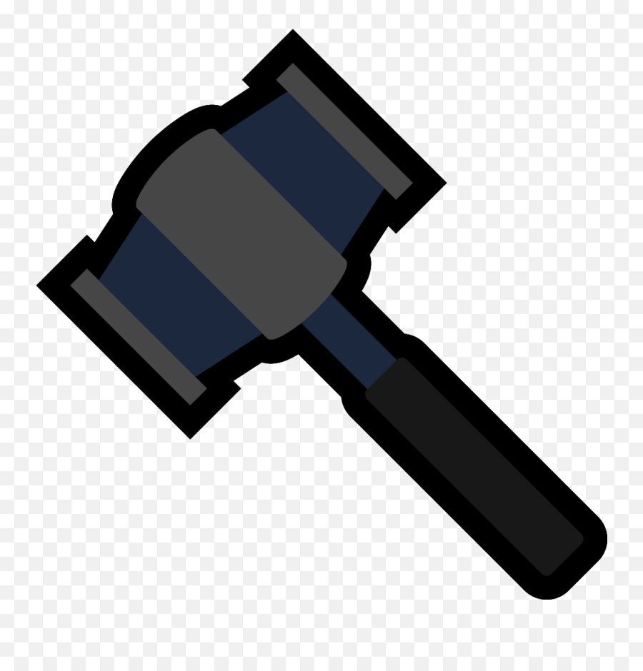 Redesigned The Banhammer Emoji - Clip Art,Banhammer Emoji