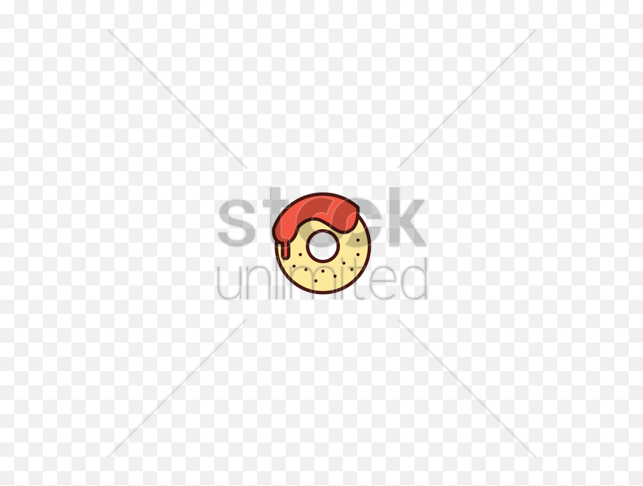 Donut Icon Vector Image - Design Emoji,Donut Emoticon