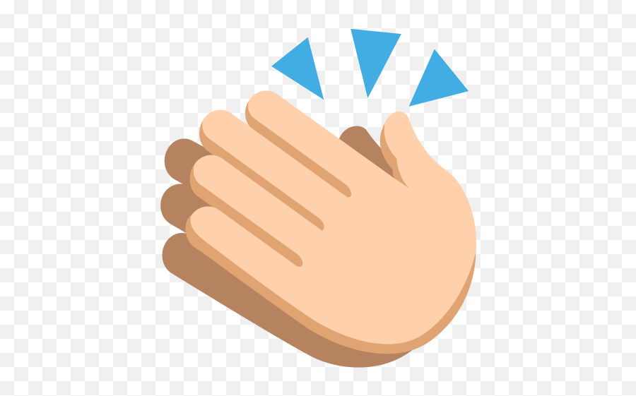 Medium Light Skin Tone Emoji Emoticon - Hand Clap Emoji Png,2 Hand Emoji