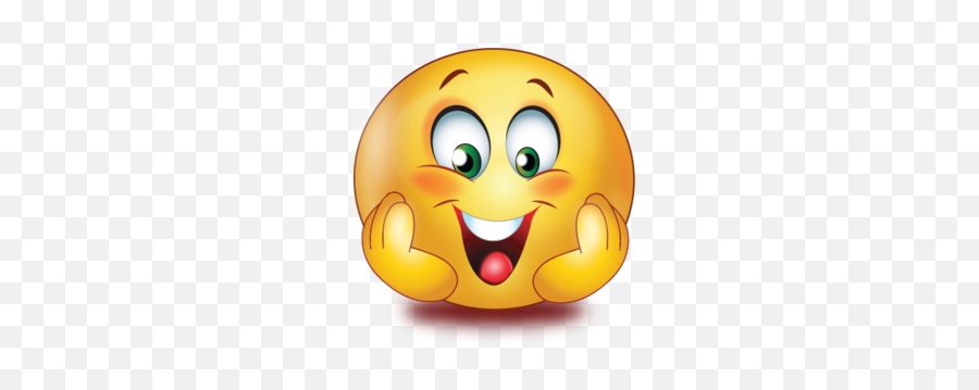 Innocent Smile Hands On Cheek Emoji - Innocent Emoji,Innocent Emoji